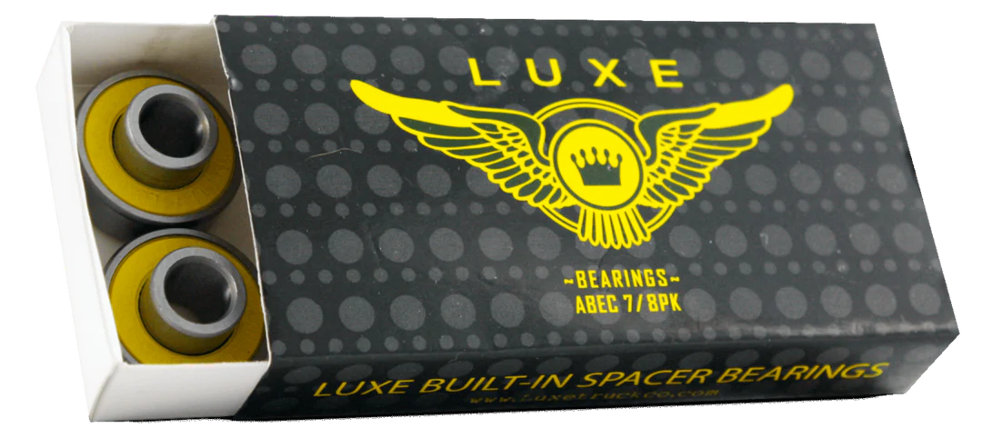 LUXE BUILTIN SPACER BEARINGS ABEC 7, (8 Pk)