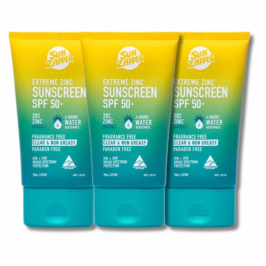 SUN ZAPPER Extreme Zinc Sunscreen Lotion 90mL SPF 50+
